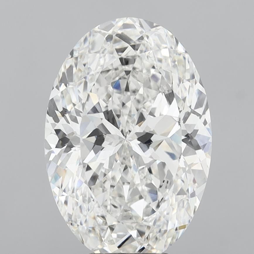 6.08 ct. oval Lab Grown Diamond front image