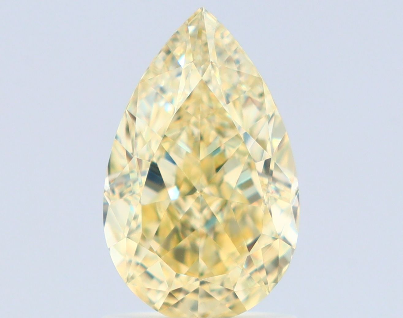 Diament 1.51 ct Fancy Light Yellow/IF