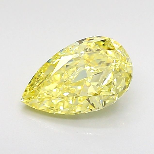 1.0 CT Fancy Intense Yellow PEAR