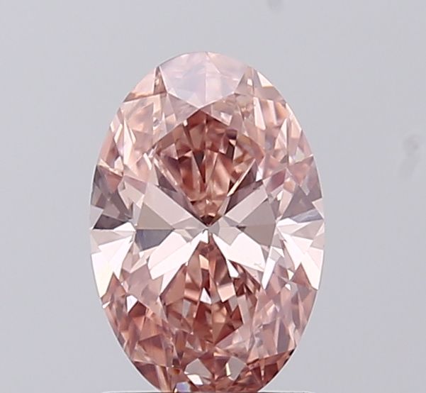 0.99 CT Fancy Intense Brownish Pink OVAL