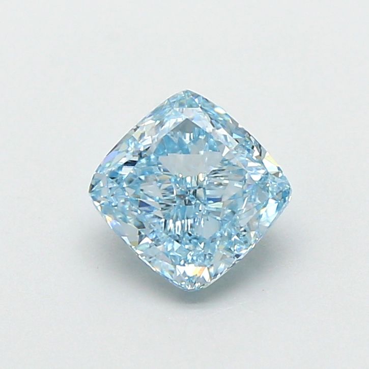 1.07 CT Fancy Vivid Blue CUSHION MODIFIED