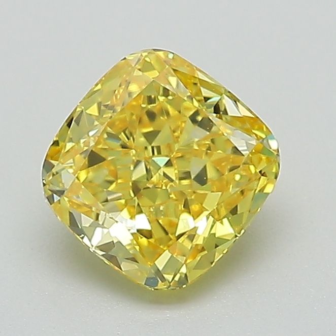 1.03 CT Fancy Vivid Yellow CUSHION BRILLIANT