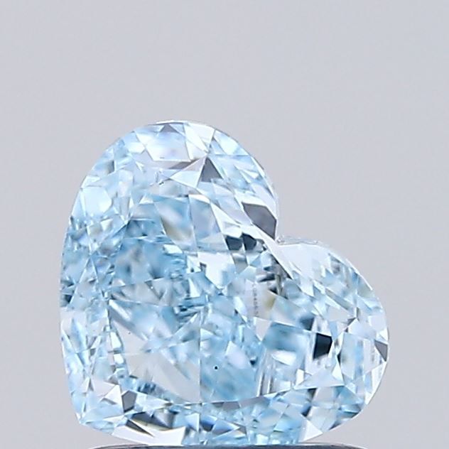 1.03 CT Fancy Vivid Blue HEART