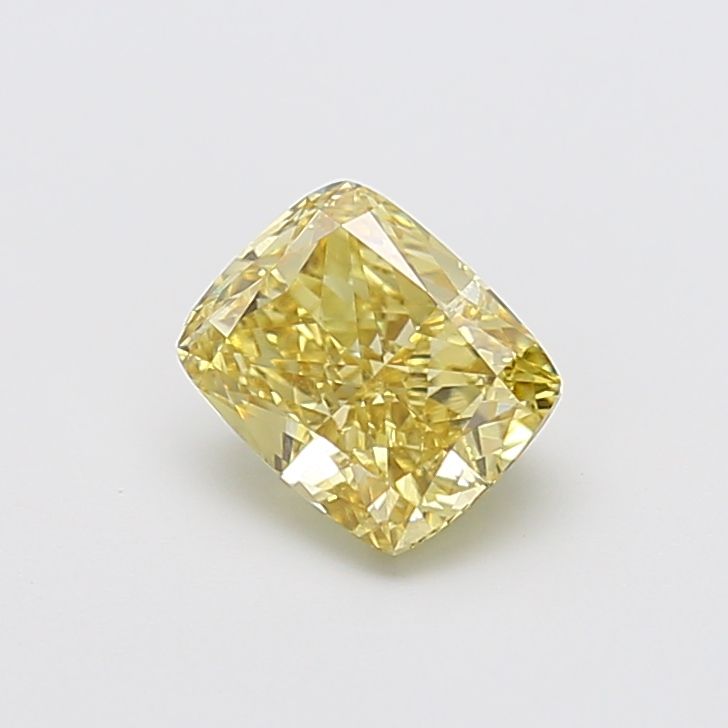 1.58 CT Fancy Intense Yellow CUSHION MODIFIED