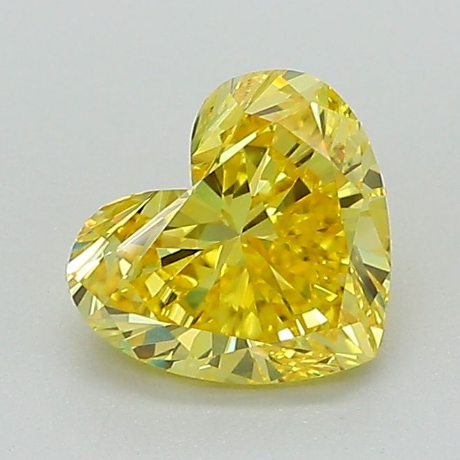 1.01 CT Fancy Vivid Yellow HEART
