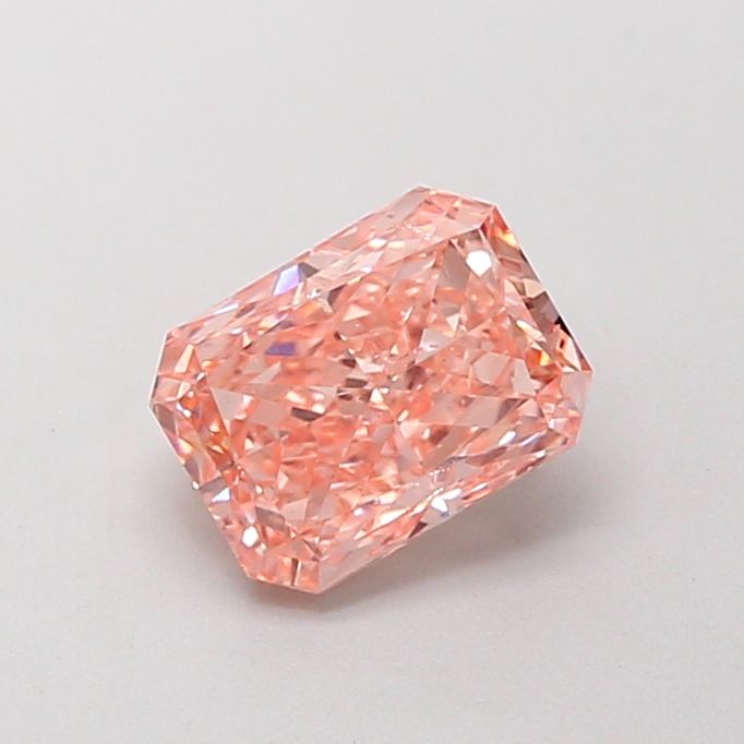1.0 CT Fancy Intense Orangey Pink RADIANT