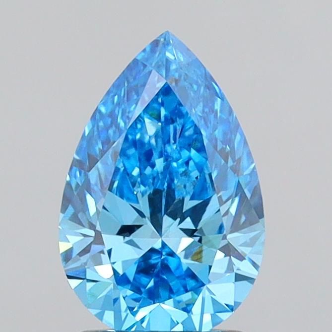 1.51 CT Fancy Vivid Blue PEAR