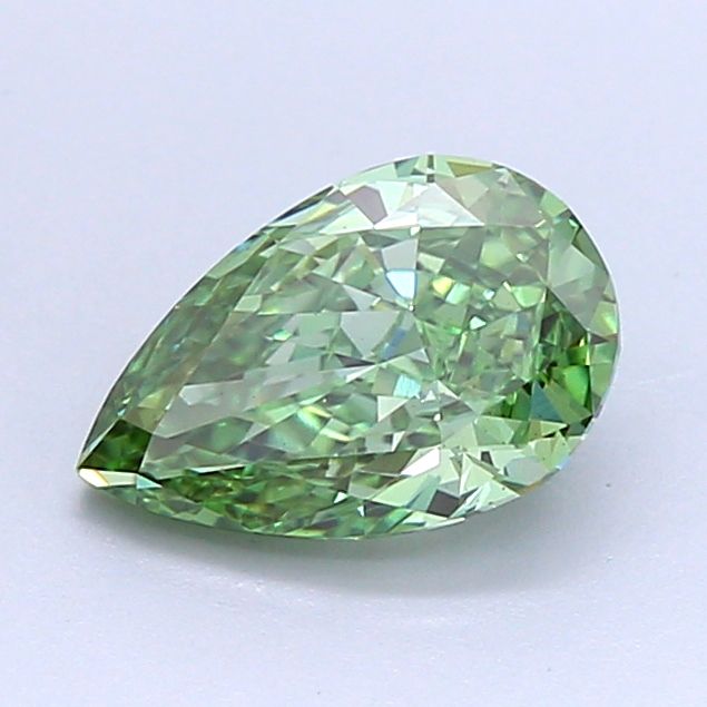 1.1 CT Fancy Vivid Green PEAR