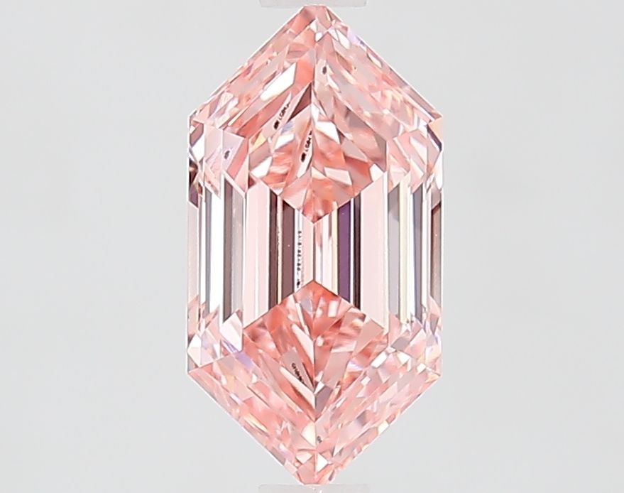1.43 CT Fancy Vivid Pink HEXAGONAL