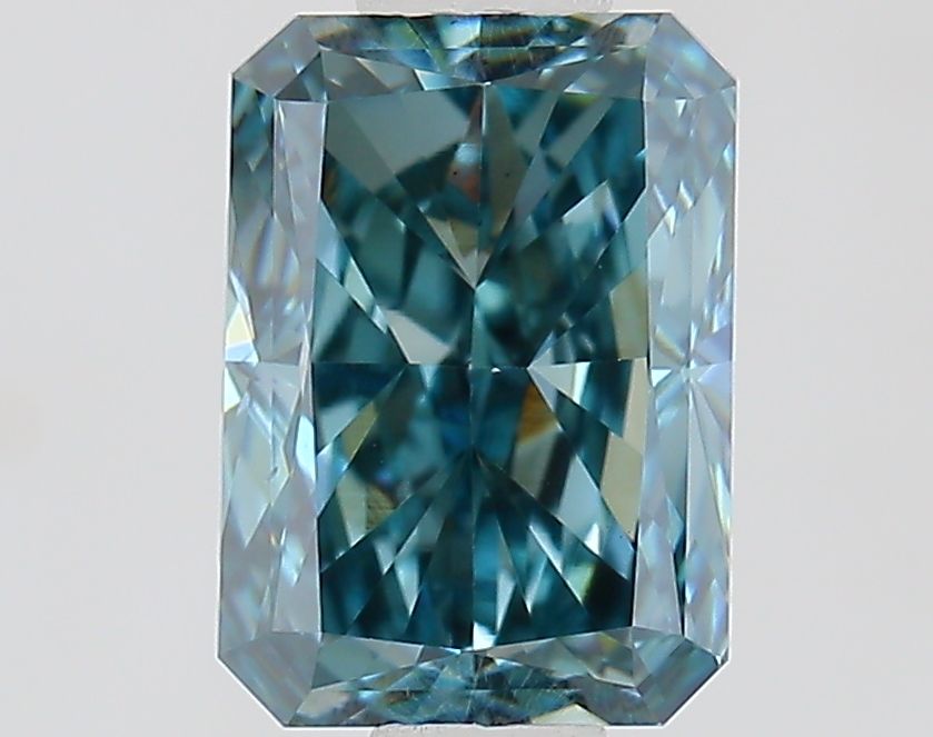 1.02 CT Fancy Vivid Blue Green RADIANT