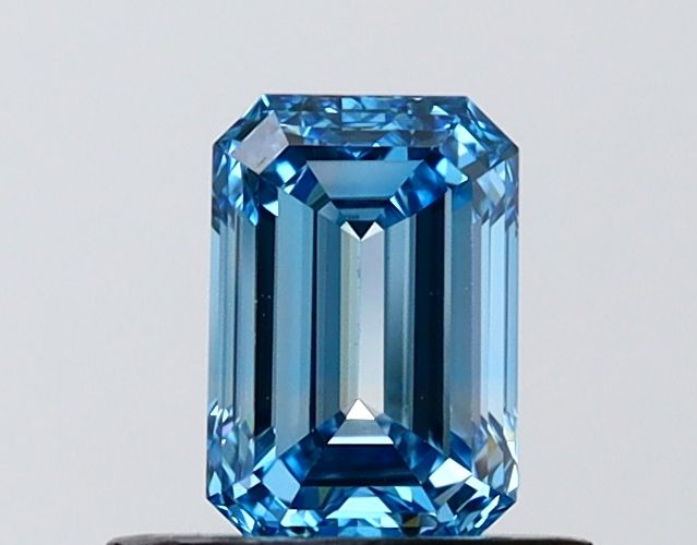 0.7 CT Fancy Vivid Blue EMERALD