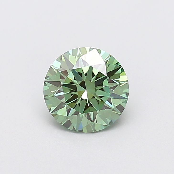 1.57 CT Fancy Vivid Green ROUND