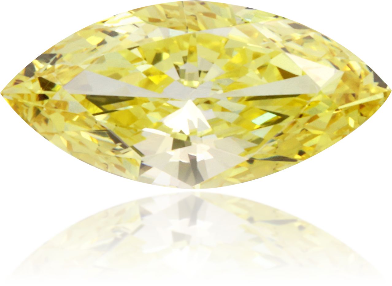 Diament 0.37 ct Fancy Intense Yellow/VS1