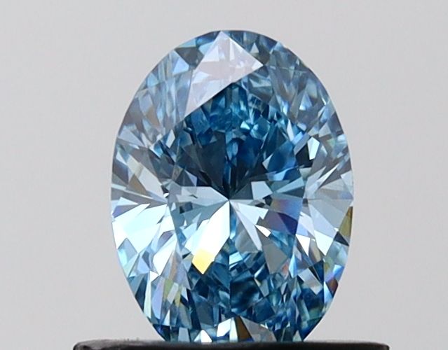 0.75 CT Fancy Vivid Blue OVAL