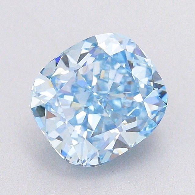 1.52 CT Fancy Vivid Blue CUSHION MODIFIED