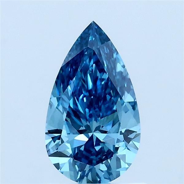0.73 CT Fancy Vivid Blue PEAR