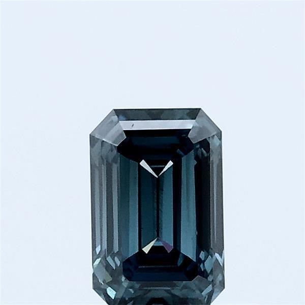 0.52 CT Fancy Vivid Greenish Blue EMERALD