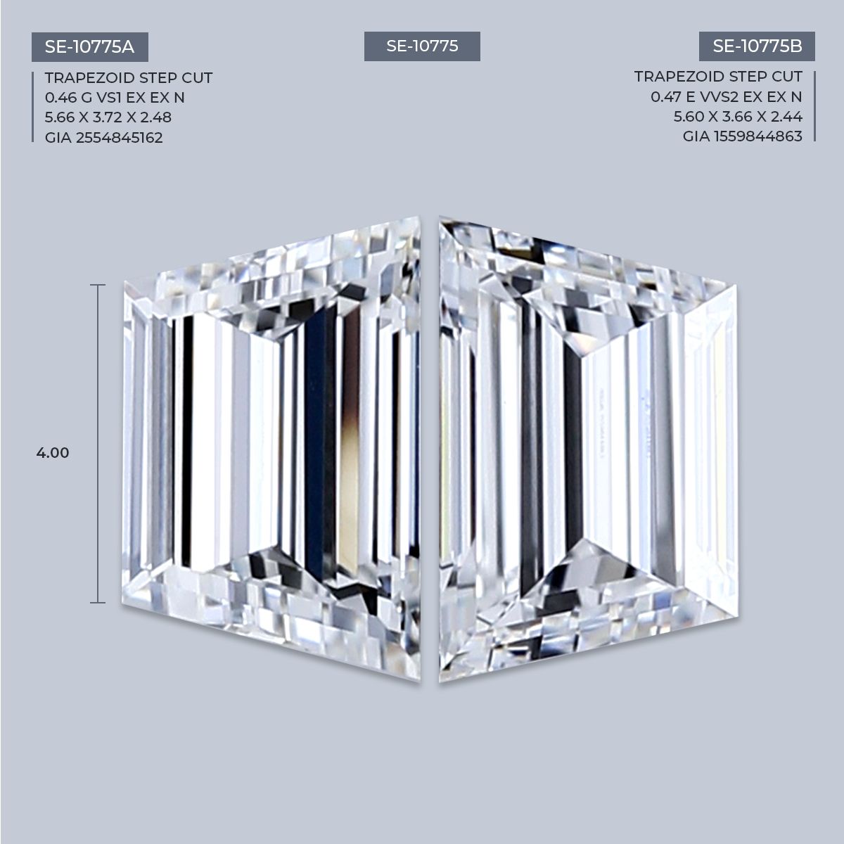 0.47 ct Trapezoid Diamond