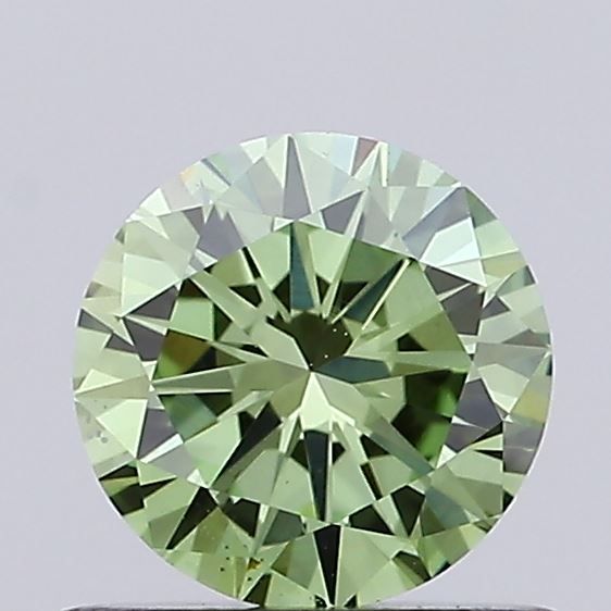 0.67 CT Fancy Vivid Green ROUND