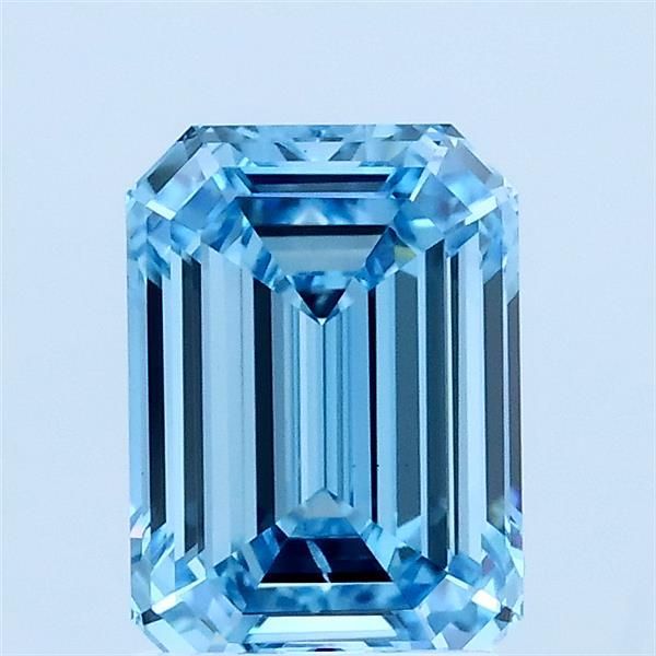 1.5 CT Fancy Vivid Blue EMERALD