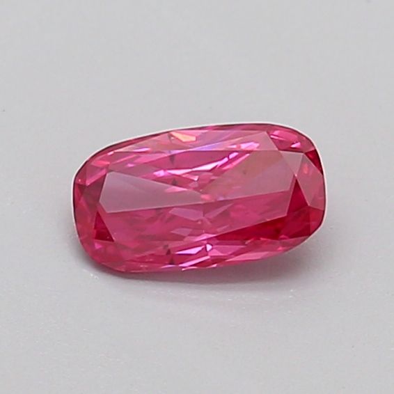 0.32 CT Fancy Vivid Pink CUSHION MODIFIED