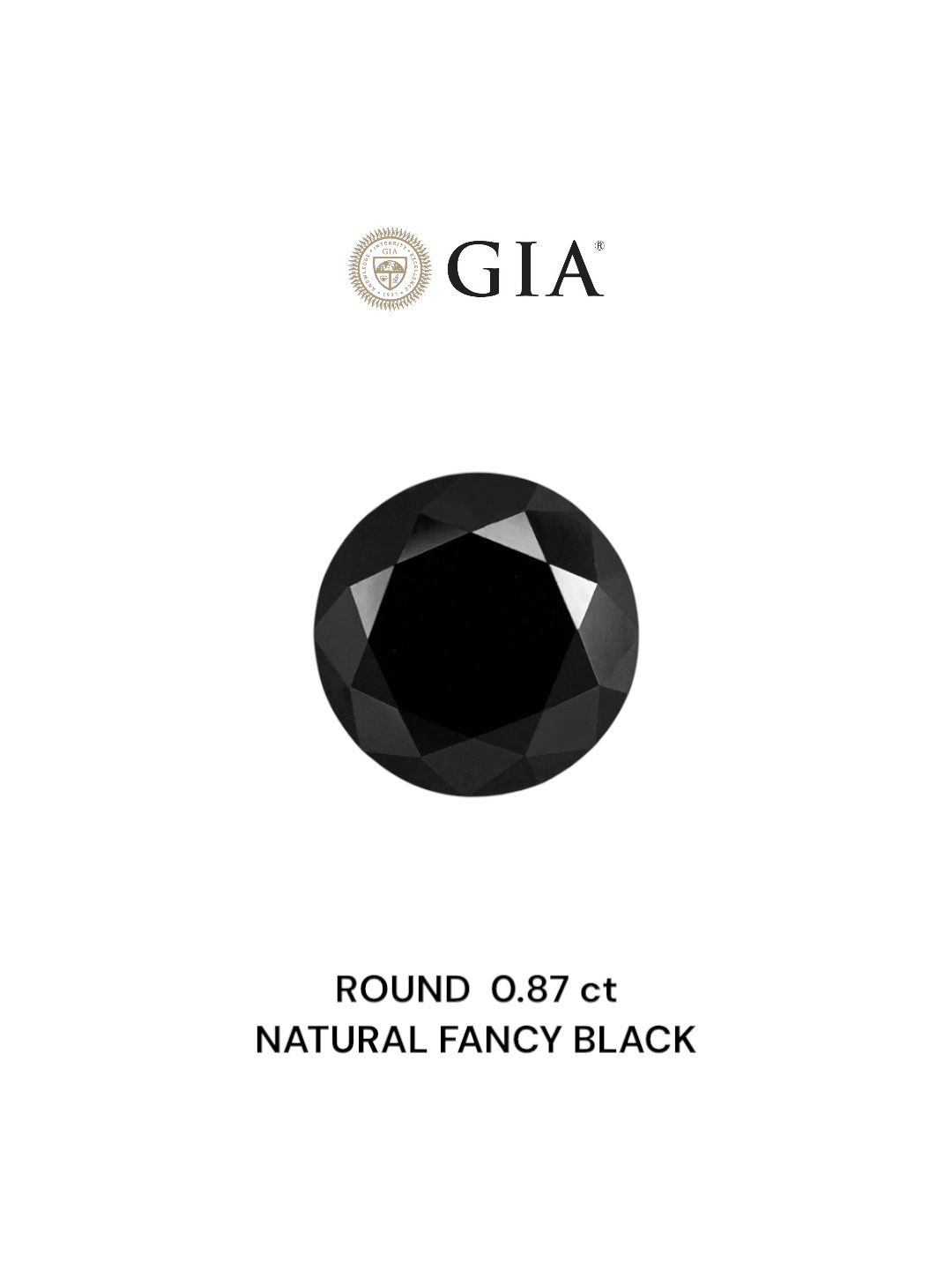 0.87 ct Round diamond