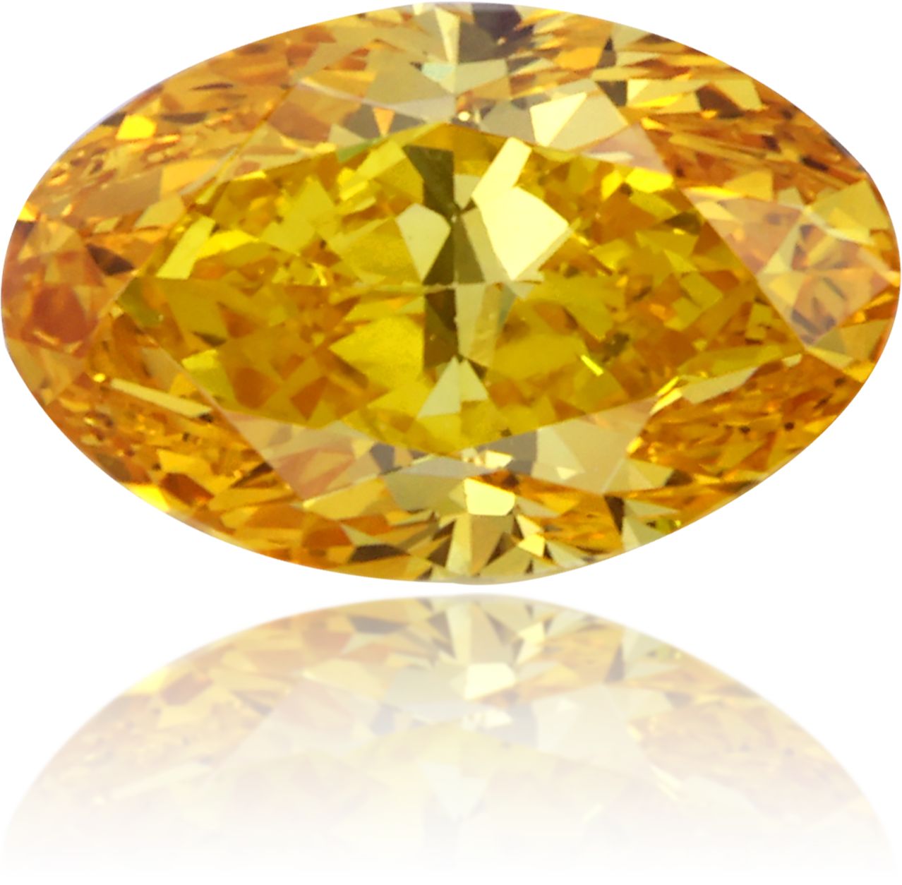 Diament 0.47 ct Fancy Vivid Orange/SI1