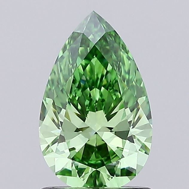 1.08 CT Fancy Vivid Green PEAR