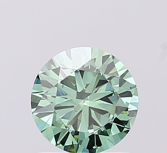 0.86 CT Fancy Vivid Green ROUND
