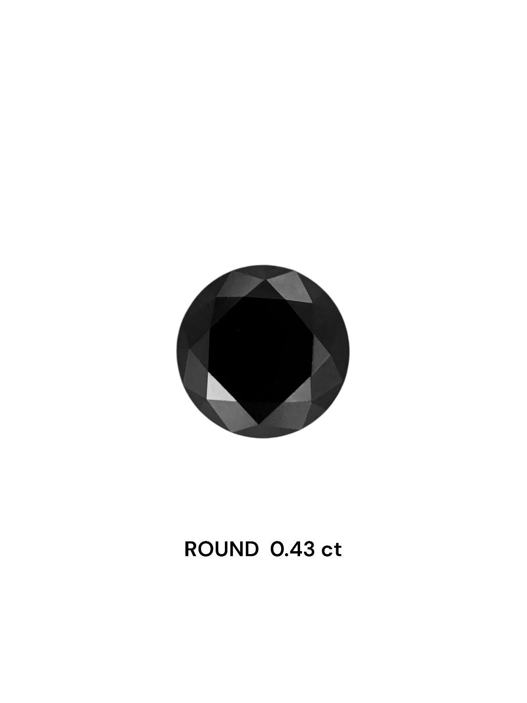 Diament 0.43 ct Fancy Black/VVS2