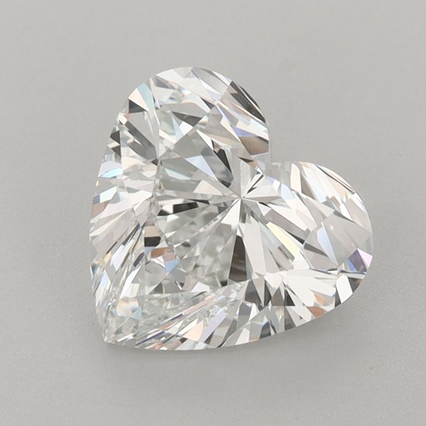 2.02 carat f IF EX Cut IGI heart diamond