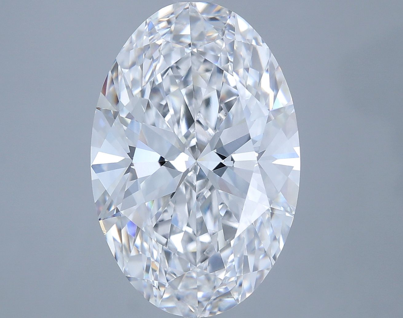 6.09 ct. oval Lab Grown Diamond front image