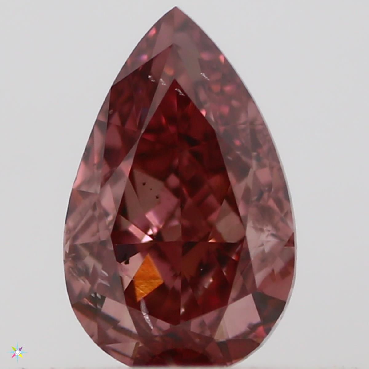 Diament 0.3 ct Fancy Deep Orangey Pink/SI2
