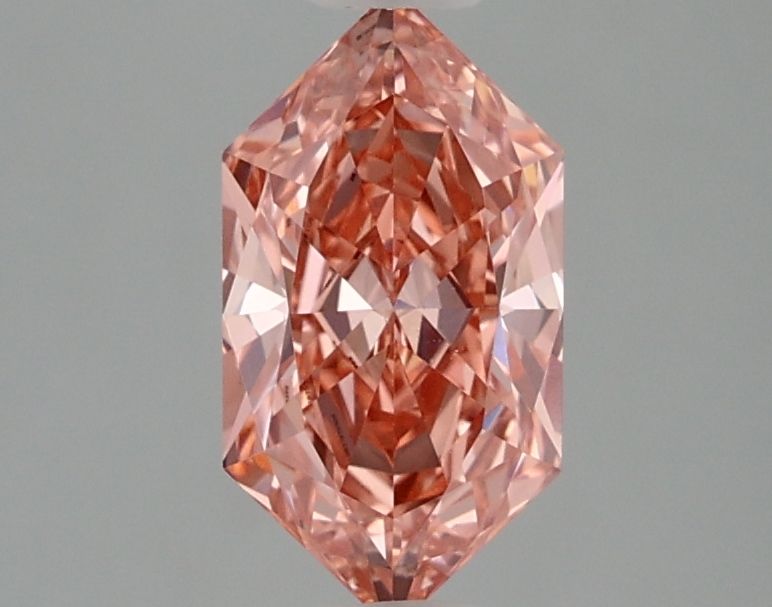 1.09 CT Fancy Vivid Pink HEXAGONAL