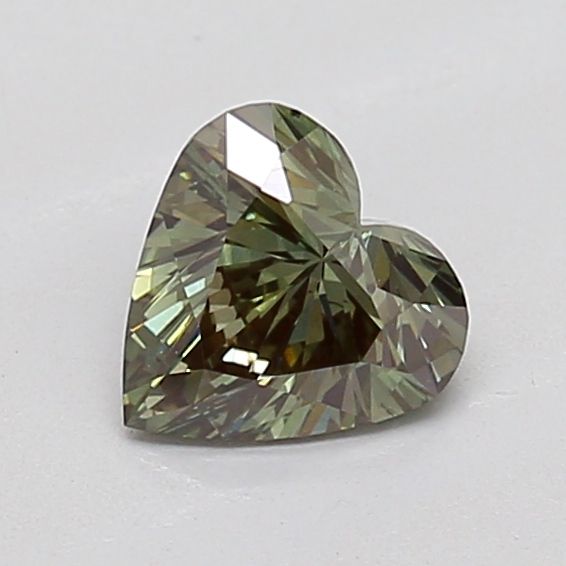 0.59 CT Fancy Intense Green HEART