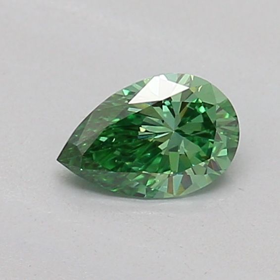 0.19 CT Fancy Vivid Green PEAR