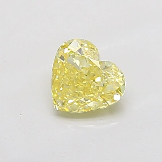 0.92 CT Fancy Intense Yellow HEART