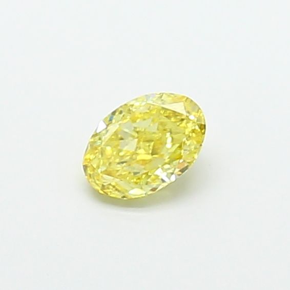 0.67 CT Fancy Intense Yellow OVAL