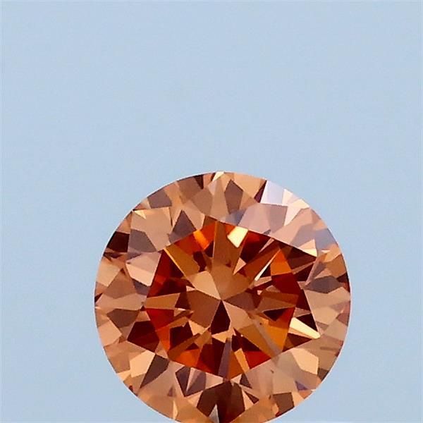 0.51 CT Fancy Vivid Pinkish Orange ROUND