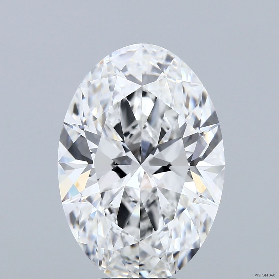 6.07 ct. oval Lab Grown Diamond front image