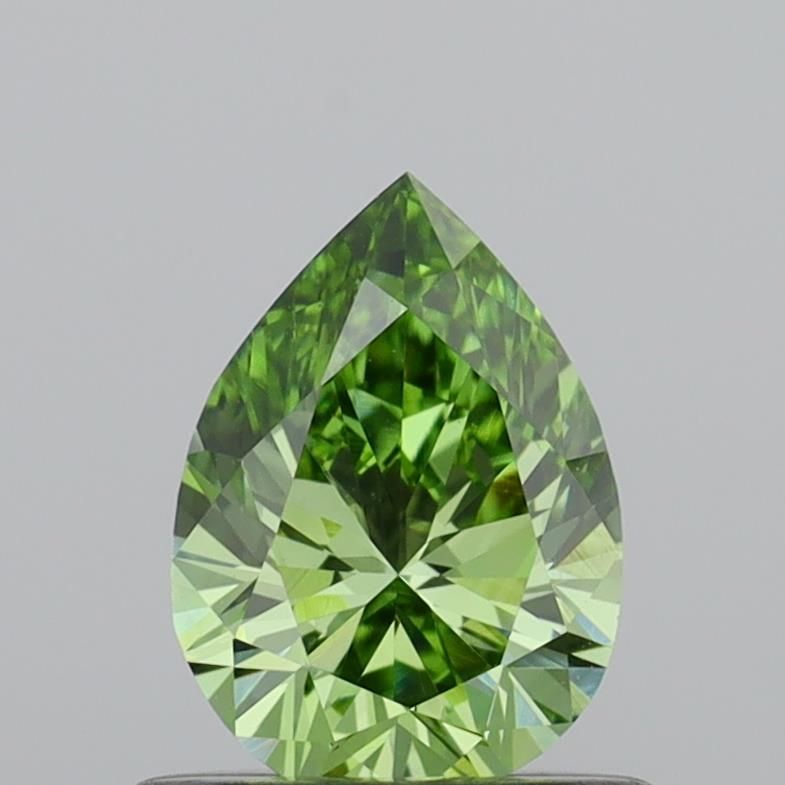 0.6 CT Fancy Vivid Green PEAR