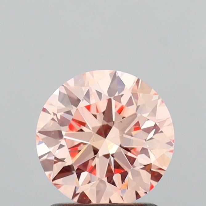 1.48 CT Fancy Orangey Pink ROUND