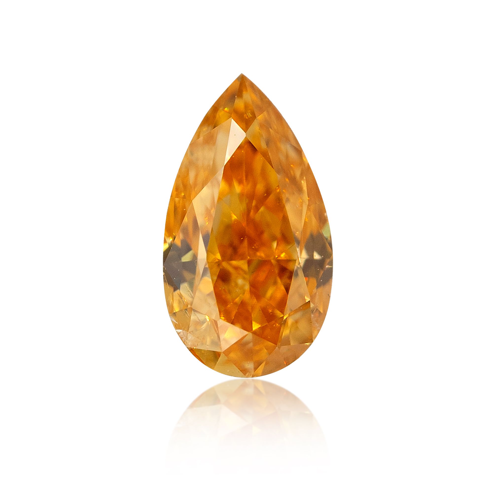 Diament 0.2 ct Fancy Vivid Yellow Orange/