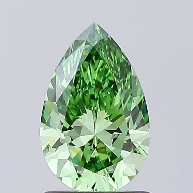 1.05 CT Fancy Vivid Green PEAR