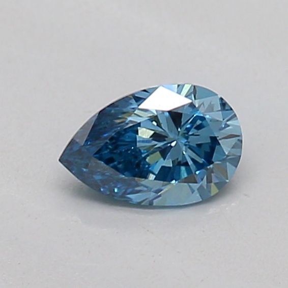 0.19 CT Fancy Vivid Blue PEAR