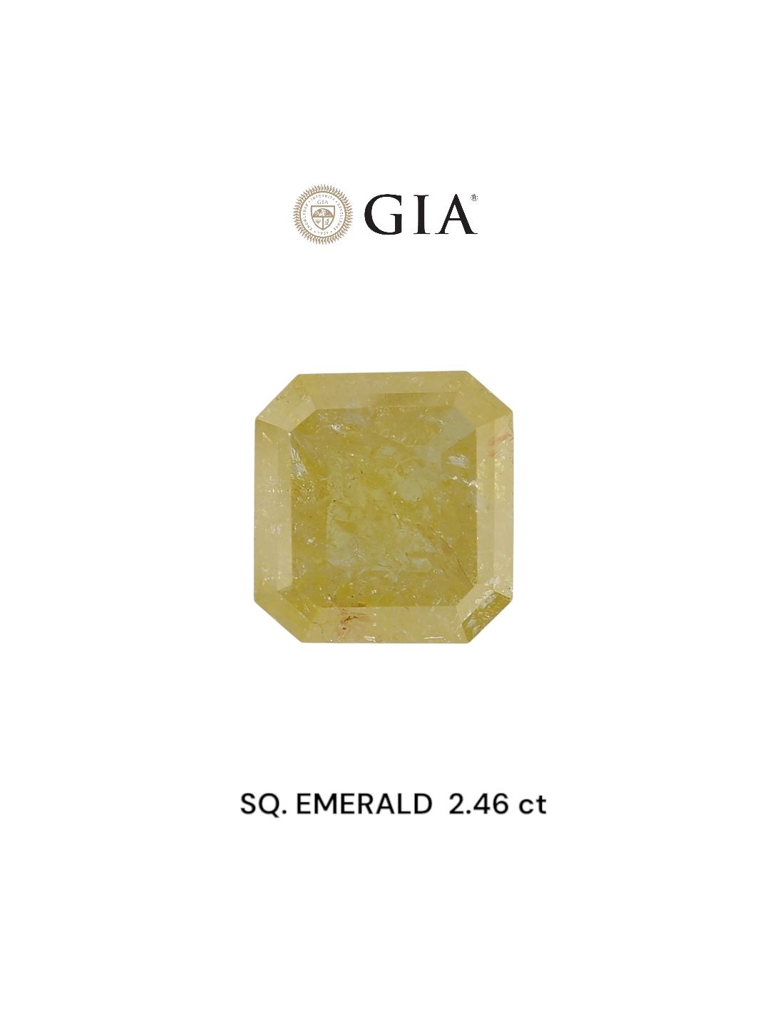 2.46 ct Square emerald Diamond
