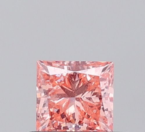 0.5 CT Fancy Intense Orangey Pink PRINCESS