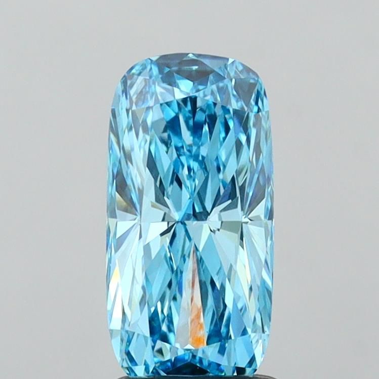 1.59 CT Fancy Vivid Blue CUSHION MODIFIED