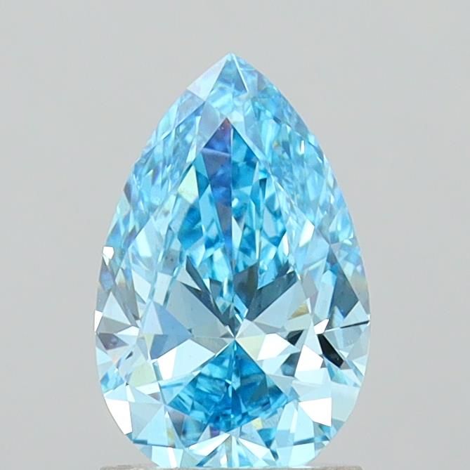 1.41 CT Fancy Vivid Blue PEAR