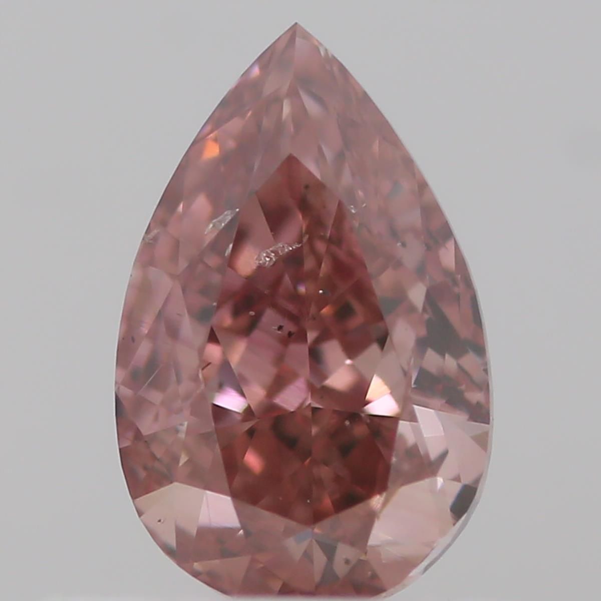 Diament 0.4 ct Fancy Deep Brownish Orangey Pink/SI2